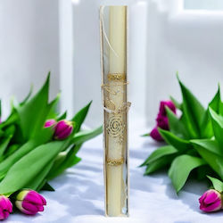 Women's Candle with Gold Spiral Element
