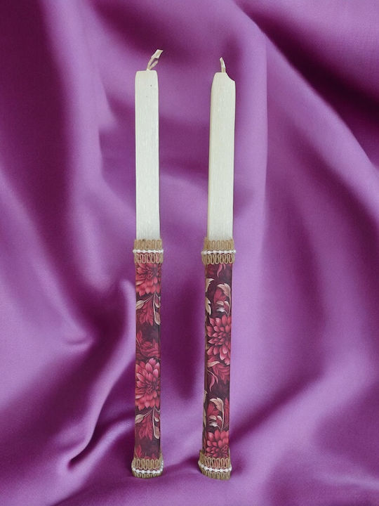 Women's Candle Red Flowers Women's Candle Red Flowers