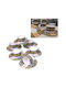 Galifas Set of Cups Tea Porcelain White 200ml 12pcs