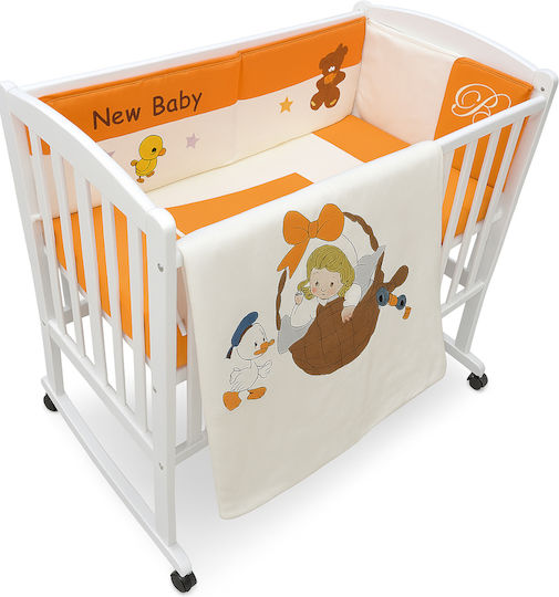 Beboulino Baby Cradle Bedding Set 6pcs Orange