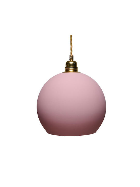 Ebb & Flow Pendant Light Pink with Socket E27 2...