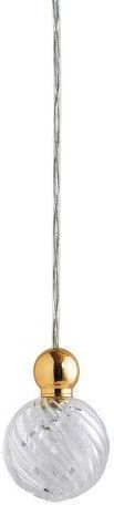 Ebb & Flow Pendant Light Gold with Crystals for Socket G4 7x7cm
