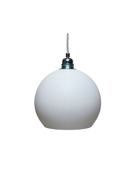 Ebb & Flow Pendant Light White with Socket E27 ...