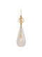 Ebb & Flow Pendant Light Black with Crystals for Socket E27 18x18cm