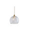 Ebb & Flow Pendant Light Gold with Crystals for Socket E27 28x28cm