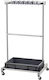 Organizator Echipamente Unelte Grădină Garaj Oțel Pp 4 X Roți 1243 X 508 X 660 Mm Tavă 24 Cârlige