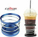 Carsun Car Cup Holder 1 Position for Console in Blue Color