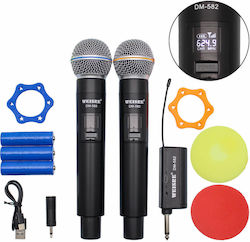 Weisre DM-582 Set Fără Sârmă Microfon De Mână Weisre DM-582 Set Fără Sârmă Microfon De Mână