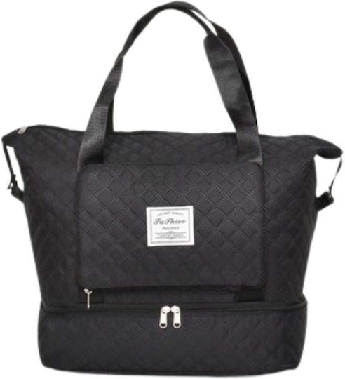 Reisetasche Schwarz Stoff L40xB21xH33cm
