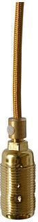 Pendant Light Suspension 1xe14 Metal Fabric Cable Wire Unit Ebb&flow Wie14rgo Gold
