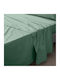 Percaline Douceur D'intérieur Double Bed Sheet Cotton Percale 78tc Dimensions 160x200cm Lime Green 1644671