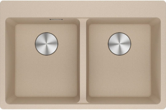 Franke Centro 3149000485 Drop-In Sink Synthetic Granite W76xD50cm Beige