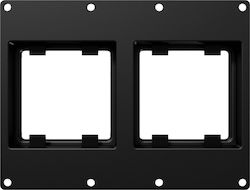 Caymon Casy303/b Casy Mounting Frame Two Holes 45x45 Mm 3-Module Black