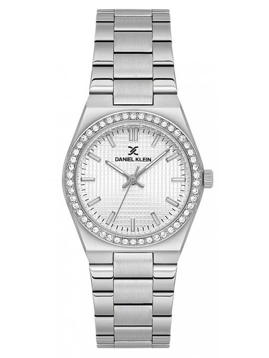 Daniel Klein Damen Uhr Chronograph mit Silber M...