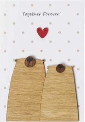 Mini Greeting Card "Together Forever" Bears Joy...
