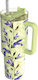 Quokka Handled Tumbler Θερμός Ανοξείδωτο BPA Free 1.2lt Matcha με Καλαμάκι και Λαβή