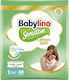 Babylino Klebeband-Windeln Sensitive Cotton Soft Nr. 1 für 2-5kg 68cm