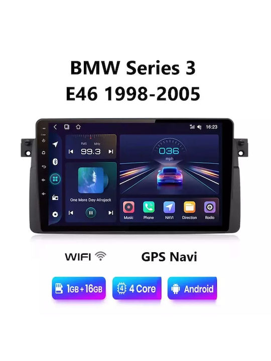 Car Audio System for BMW E46 1998-2005 (Bluetooth/USB/WiFi/GPS/Apple-Carplay/Android-Auto) with Touch Screen 9"