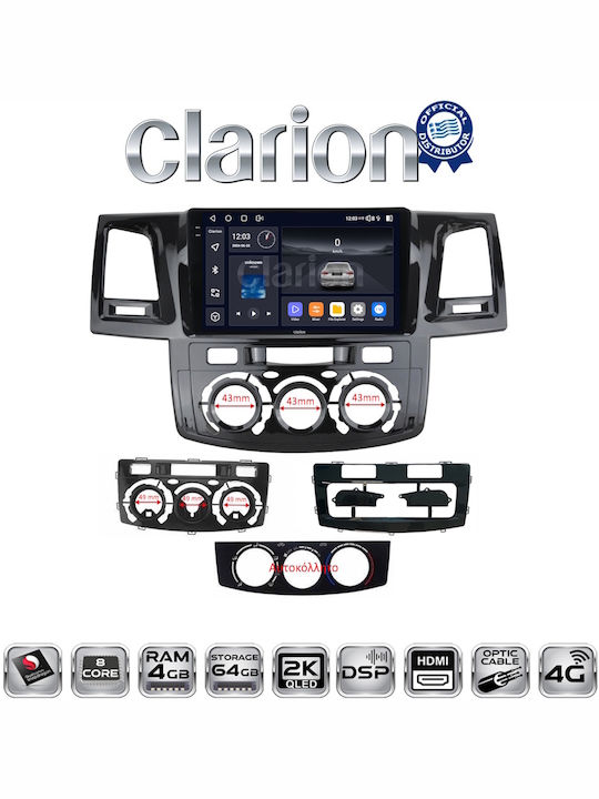 Clarion Автомобилна Аудио Система с Clima (Блутут/USB/WiFi/GPS/Apple-Carplay/Android-Auto)