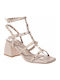 Leather Sandals Beige