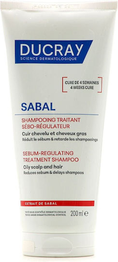 Ducray Sabal Шампоан за Мазна Коса 200ml