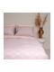 White Fabric Sheet Sets Queen 235x270cm. Kelly Pink 4pcs