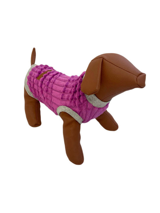 Woof Moda Sleeveless Fleece Shirt Fuchsia for Dogs & Cats Medium 31cm