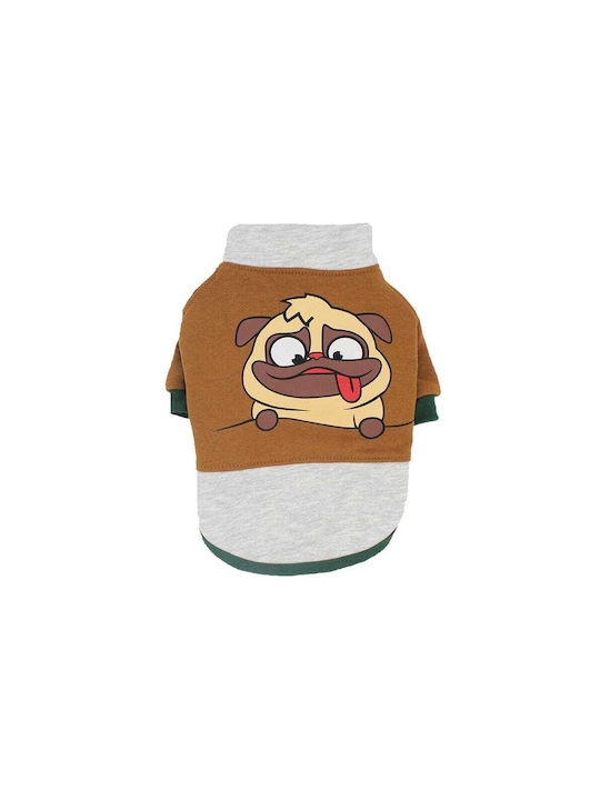 Glee Φούτερ Σκύλου Loki Καφέ Small 25cm