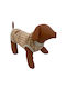 Woof Moda Tricou Fără Mâneci din Fleece Bej Câini & Pisici Xlarge 36cm