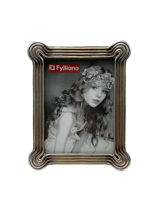 Fylliana Fl22839 Κορνίζα Πλαστική με Ασημί Πλαίσιο