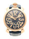 Gaga Milano Men's Watch 48mm Battery with Blue Rubber Strap