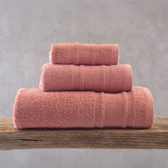 Rythmos Hand Towel Laura 30x50cm Terracotta Weight 500gr/m²
