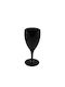 Rubikap Glass for White Wine made of Plastic in Black Color Goblet 320ml