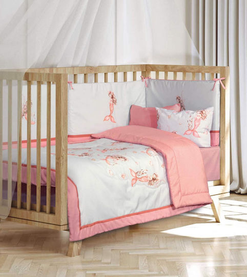 Greenwich Polo Club Baby Quilt 110x150cm Grey, Pink