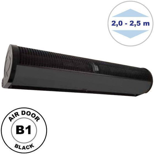 Airtechnic Luftschleier B1.20 Luftvorhang Breite 200cm Maximale Luftleistung 4800m³/h Schwarz