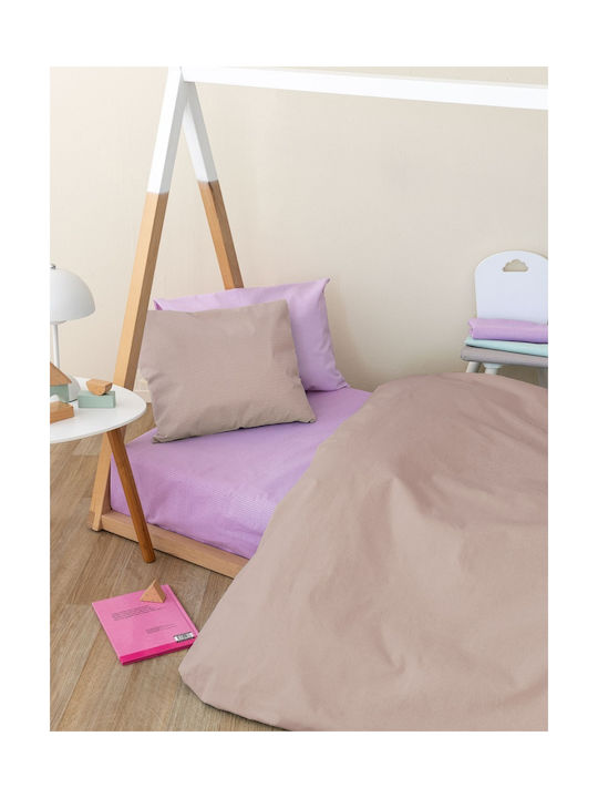 Palamaiki Etoile Baby Sheet Crib Cotton Fitted Moka Beige 70x140cm