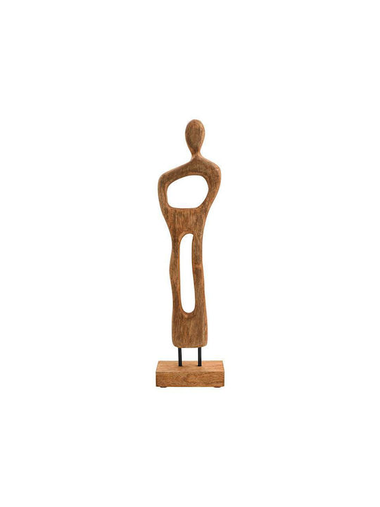 Wooden Decorative Woman Figure Fylliana Fl0067 Natural Antique Finish 15x7x58cm