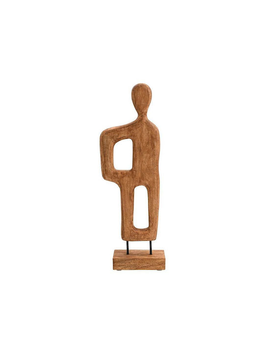 Wooden Decorative Woman Figure Fylliana Fl0112 Natural Antique Finish 17x4x55cm