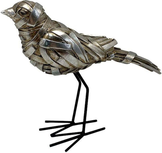 Figurină Decorativă de Masă Fylliana Fl25089 Pasăre Culoare Argintiu-Negru 20x7x17cm Figurină Decorativă de Masă Fylliana Fl25089 Pasăre Culoare Argintiu-Negru 20x7x17cm