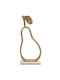 Tabletop Decorative Pear Fylliana Fl24507 Gold Color 15x35cm