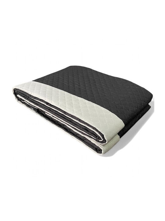 To megalo pazari Coverlet Single Grey-black 160x260cm