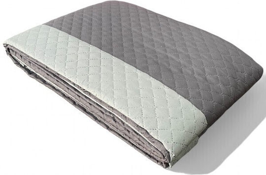 To megalo pazari Coverlet Single Grey-Grey Dark 160x260cm