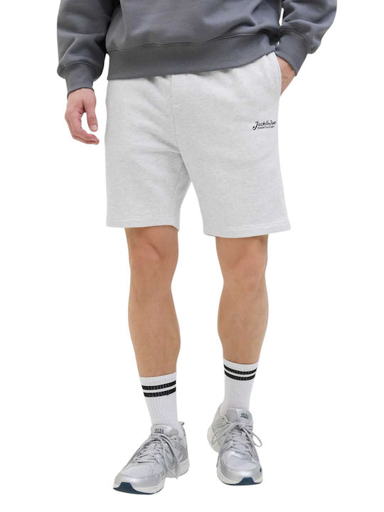 Jack & Jones Αθλητική Ανδρική Βερμούδα White Me...