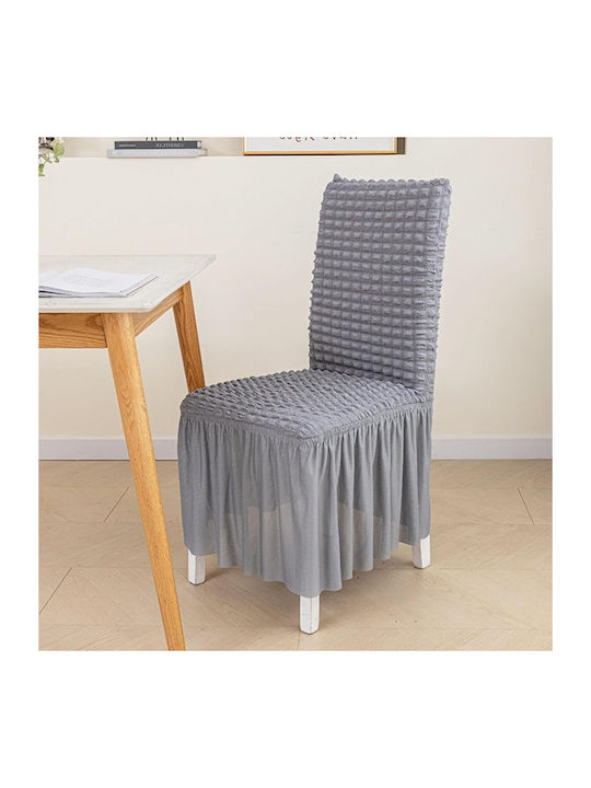 Ελαστικό Κάλυμμα Καρέκλας Γκρι Πλάτη 45x65cm Galifas 925656 Galifas