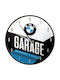 Nostalgische Metall-Wanduhr Bmw Carage 51077 Mehrfarbig Metall 31 cm