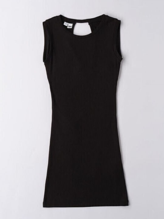 Dress Children's Dress Sleeveless Knitted Black