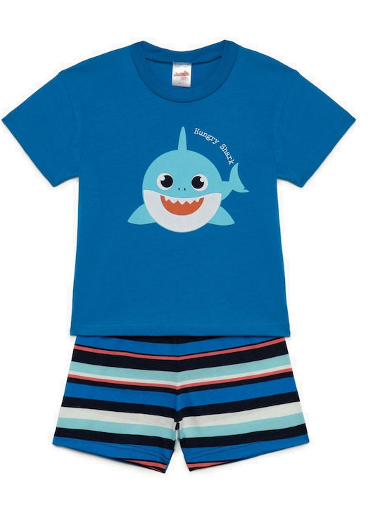 Minerva Παιδική Πιτζάμα Καλοκαιρινή ρουα Shark