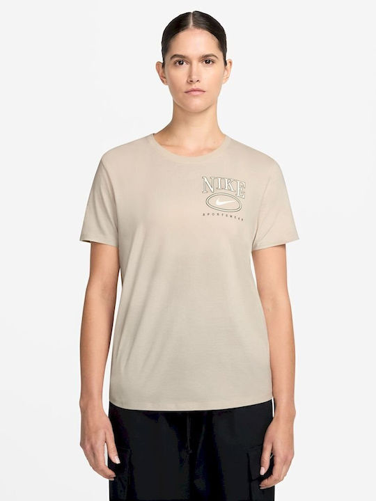 Nike Sportswear Women's T-shirt Beige