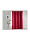 Douceur d'Intérieur Curtain Blackout Window with Grommet Red 135x280cm