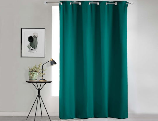 Douceur d'Intérieur Vorhang Verdunkelung Fenster mit Grommet Grün 135x280cm